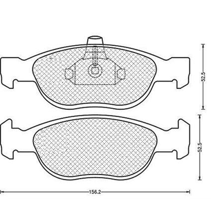 MAGNETI MARELLI stabdžių trinkelių rinkinys, diskinis stabdys 430216171164